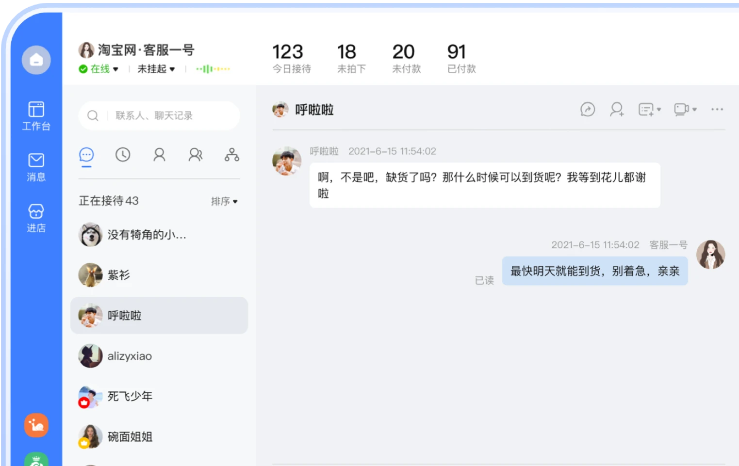千牛卖家工作台